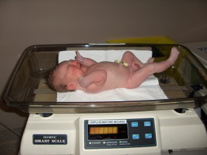 Connor's first weigh in at 6 pounds 11 ounces
