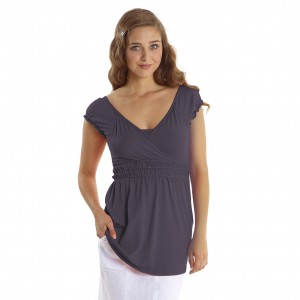 Mothers en Vogue Anna-Jane Nursing Top - Slate
